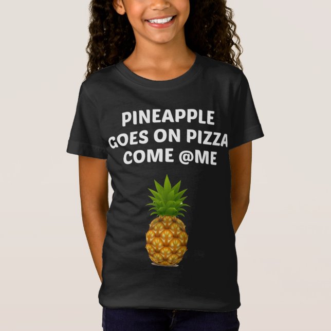 Ananas går på Pizza T Shirt (Framsida)