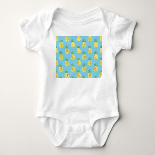 Ananas glädje: Tryckfärgsfrukt T Shirt (Framsida)