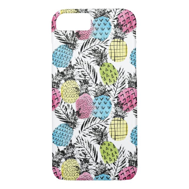 Ananas Grunge Handflatan Case-Mate iPhone Skal (Baksida)