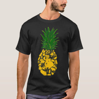 Ananas Guinea Grisar Ananassle Shape Guinea Gris L T Shirt