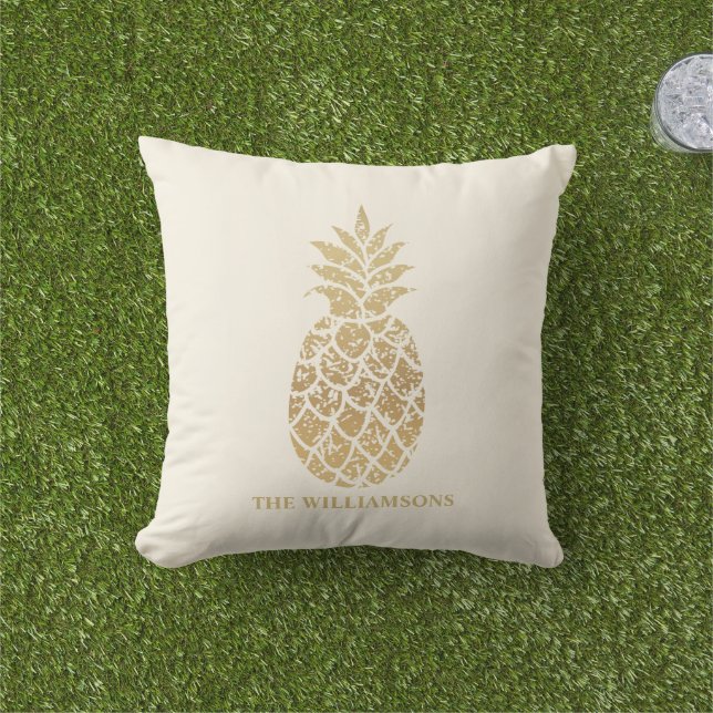 Ananas guld på Elfenbenskustens Personlig Kudde (Gräs)