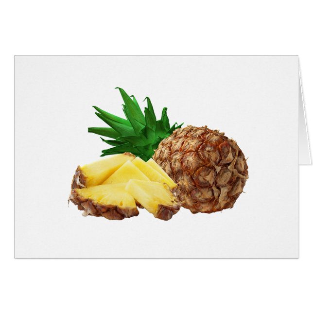 Ananas Hälsningskort (Framsidan Horizontal)
