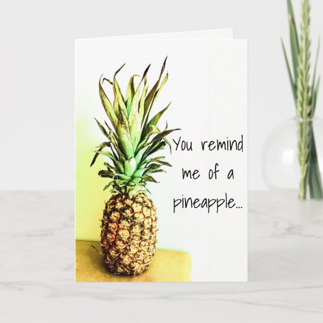 Ananas-hälsningskort Kort (Framsida)