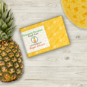 Ananas handgjorda hemmaadsoap   Skruvetikett Mat Etiketter