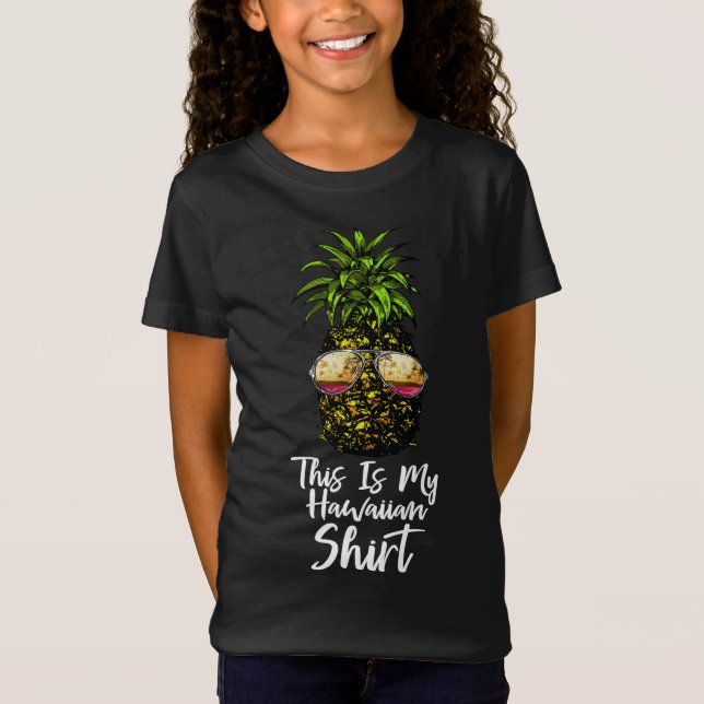 Ananas här är min hawaiiska Retro Hawaii Pineapp T Shirt (Framsida)