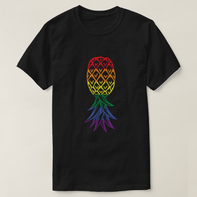 Ananas, HBT-byte uppåt och nedåt T Shirt (Design framsida)