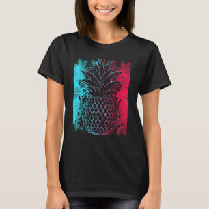 Ananas i Techno Färg-festival Synthesizer Wh T Shirt