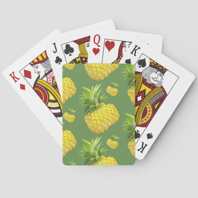 Ananas illustration casinokort (Baksidan)