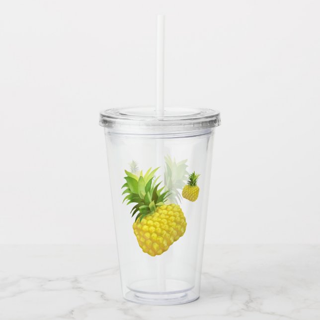 Ananas illustration take away mugg (Framsida)