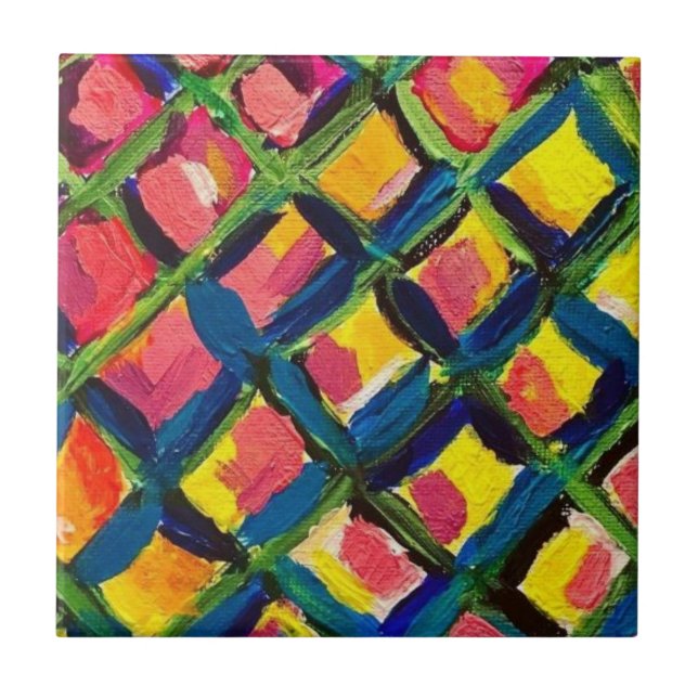 Ananas Inspired Decorative Tile Kakelplatta (Framsidan)