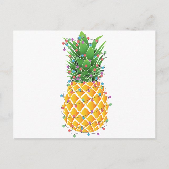 Ananas Julgran Helg Vykort (Framsida)