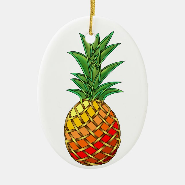 Ananas Julgransprydnad Keramik (Framsidan)