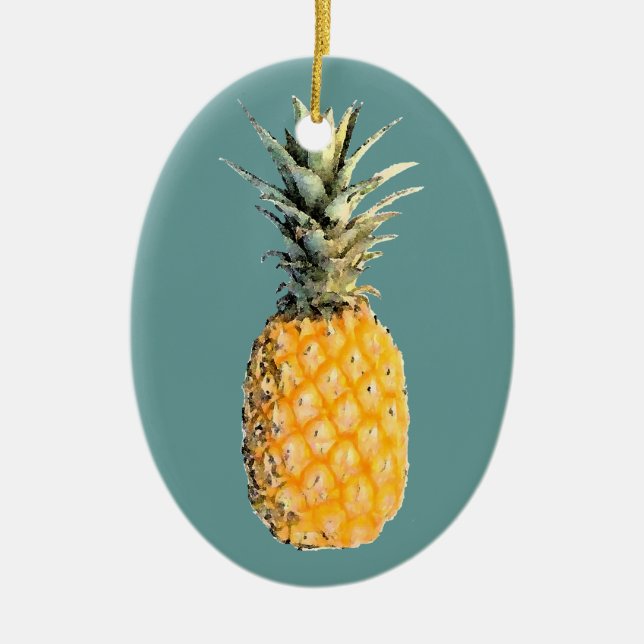 ananas julgransprydnad keramik (Framsidan)