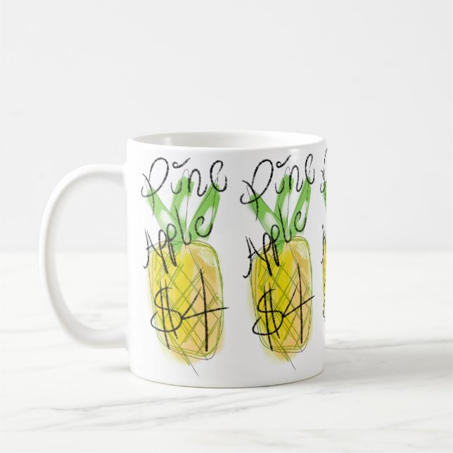 Ananas 🍍 kaffe mugg (Vänster)