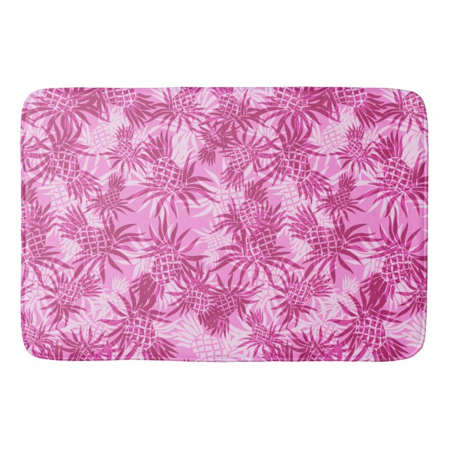 Ananas Kamouflage Hawaiiansk Tropisk Badrumsmatta (Framsidan)