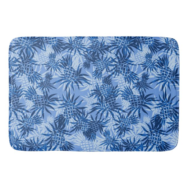 Ananas Kamouflage Hawaiiansk Tropisk Badrumsmatta (Framsidan)