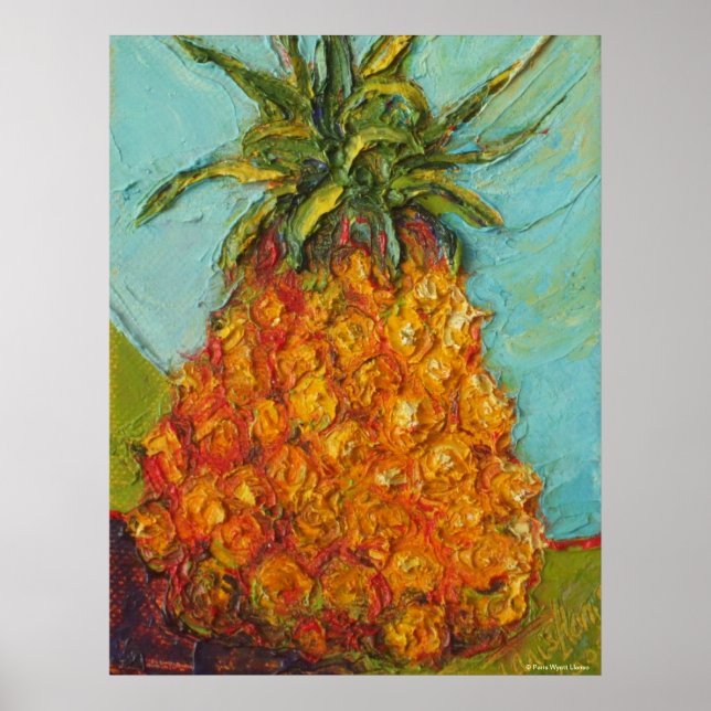 Ananas-Kanvastryck Poster (Framsidan)