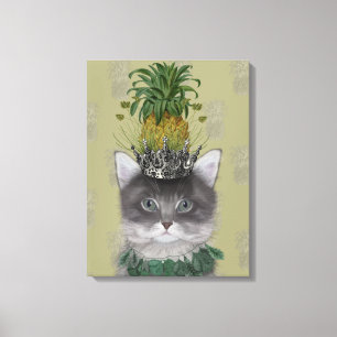 Ananas Katt Canvastryck