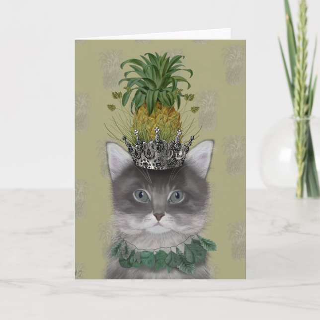 Ananas Katt Kort (Framsida)