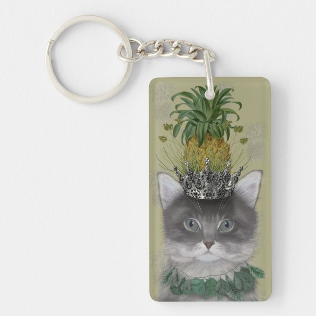 Ananas Katt Nyckelring (Framsidan)