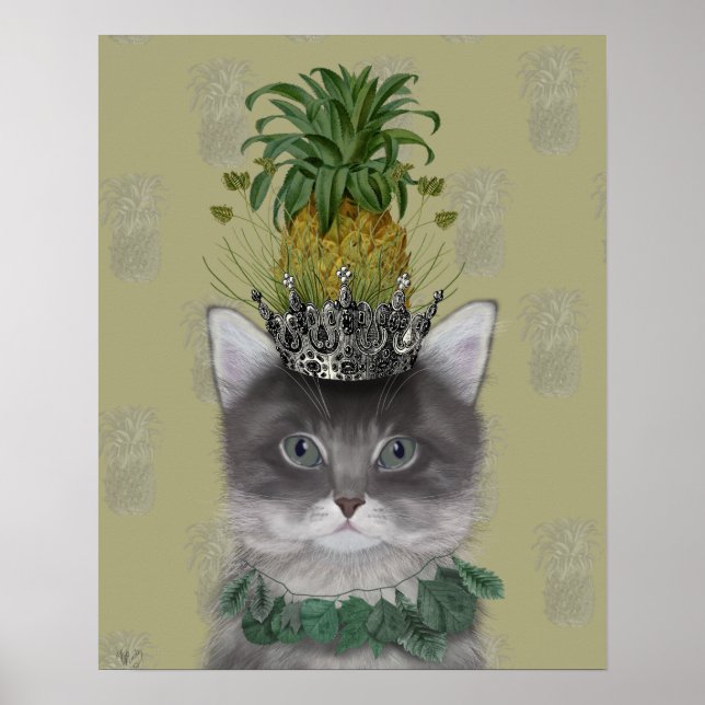 Ananas Katt Poster (Framsidan)