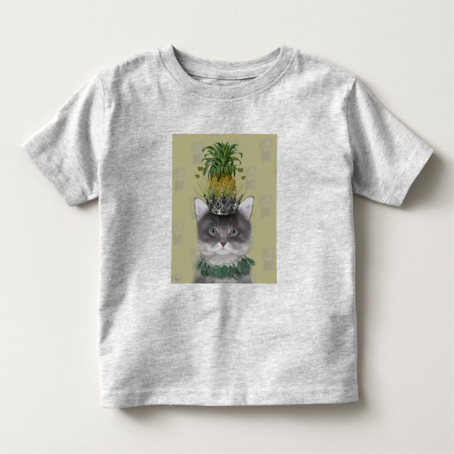 Ananas Katt T Shirt (Framsida)