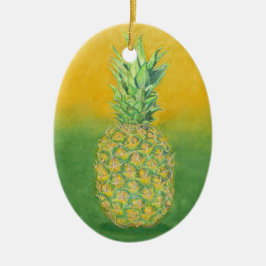 Ananas keramisk prydnad julgransprydnad keramik