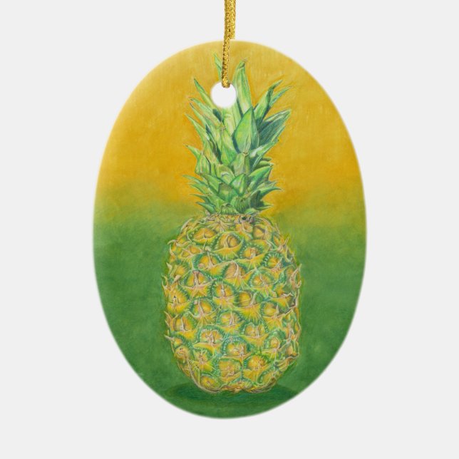 Ananas keramisk prydnad julgransprydnad keramik (Framsidan)