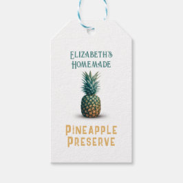 Ananas Konserverad Presentetikett
