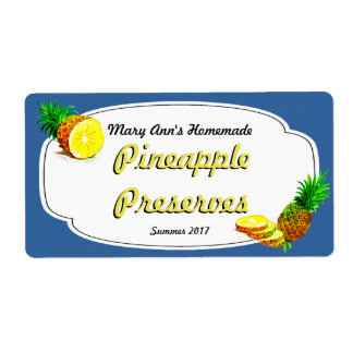Ananas konserverar kanningsetiketter fraktsedel