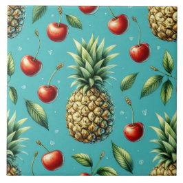 Ananas Körsbärs Bliss Kakelplatta
