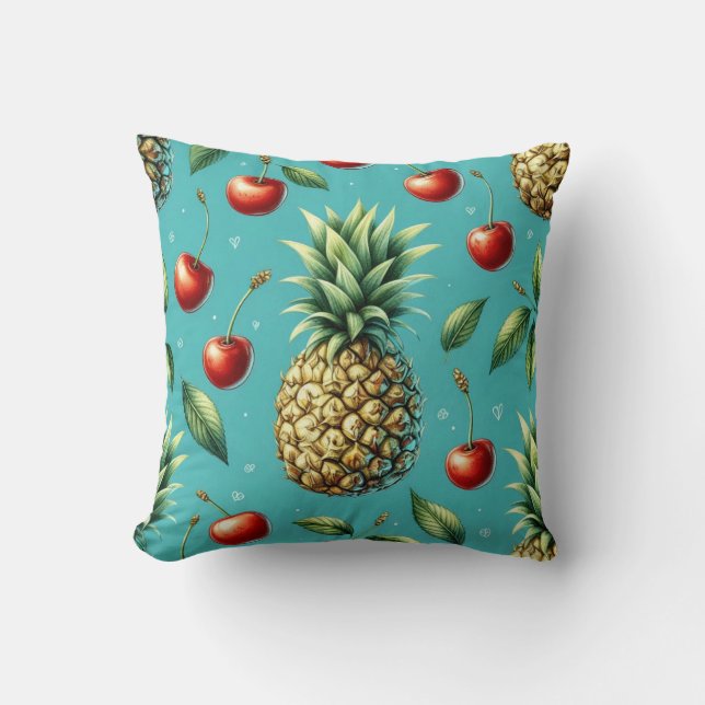 Ananas Körsbärs Bliss Kudde (Framsida)