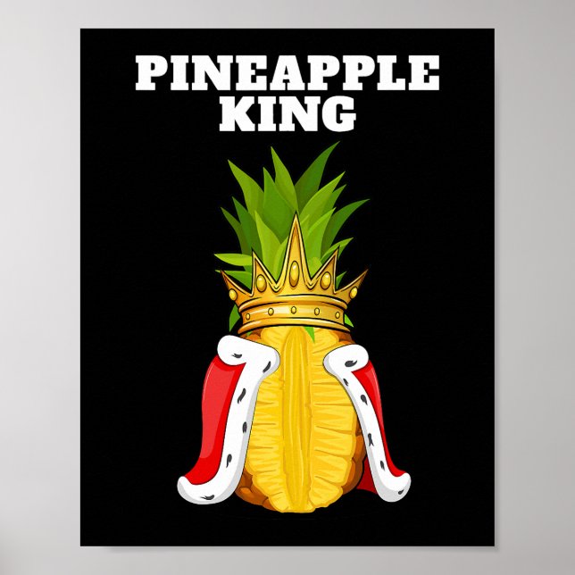 Ananas Kung Manar Ananas Pineapple Älskare Shirt C Poster (Framsidan)