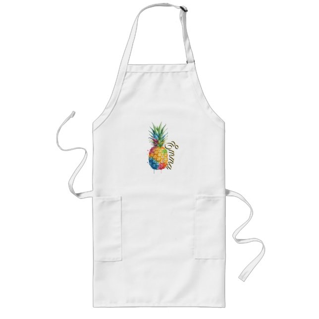 Ananas Långt Förkläde (Framsidan)