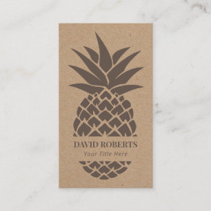 Ananas lantliga Kraft Visitkort