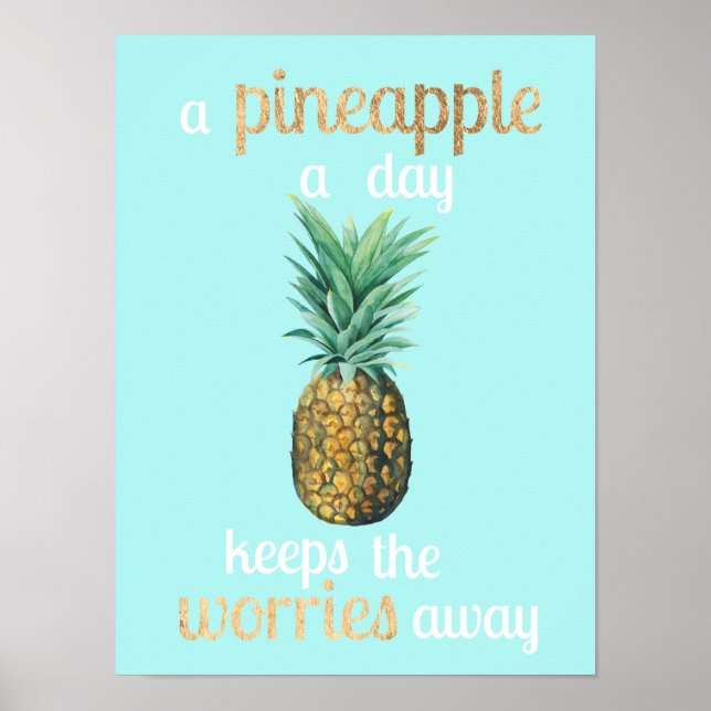 Ananas livsoffert poster (Framsidan)