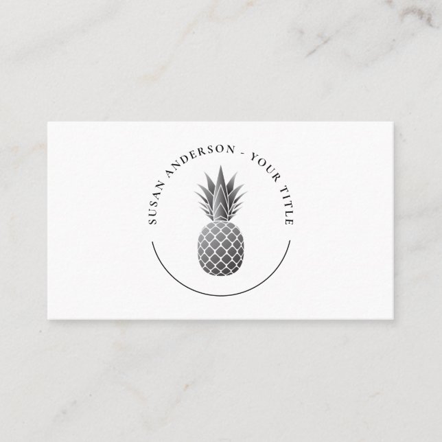 Ananas Logotyp, Affärskort Visitkort (Framsida)