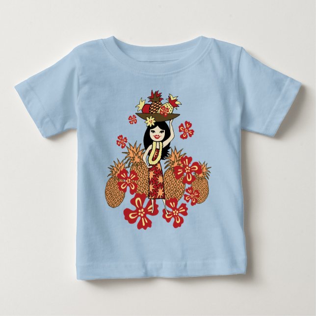Ananas Luau Småbarn & Infants T-Shirts (Framsida)