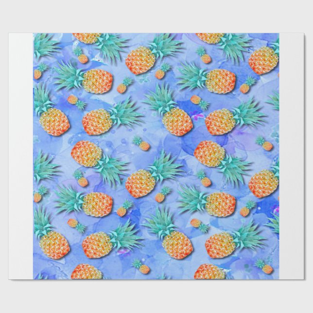 Ananas. Måla. Party. Presentpapper (Platt)