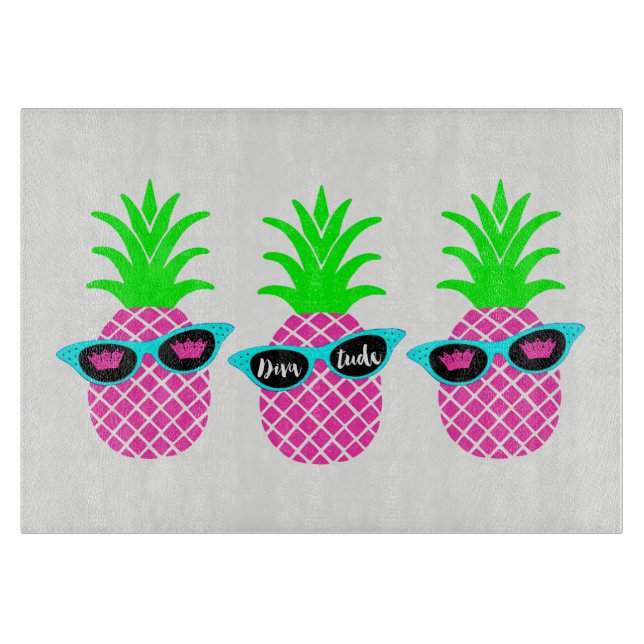 Ananas med "DIVAtude" och tiaras (Framsidan)