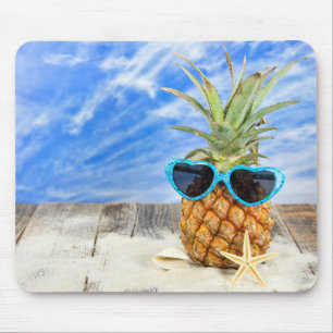 ananas med hjärtsulor musmatta