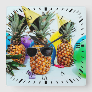 Ananas med Party favors, ZSSG, party Fyrkantig Klocka