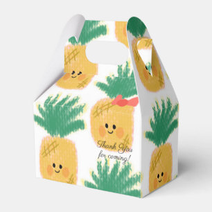 Ananas med rosett Söt födelsedag Presentaskar
