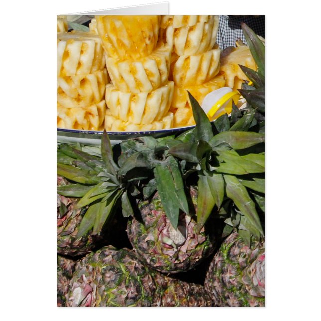 Ananas Melon Farmers marknadsFruktanteckningskort OBS Kort (Framsidan)