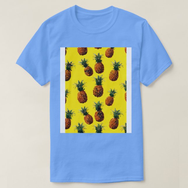 Ananas Mönster 2 T Shirt (Design framsida)