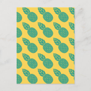 Ananas Mönster 2 Vykort