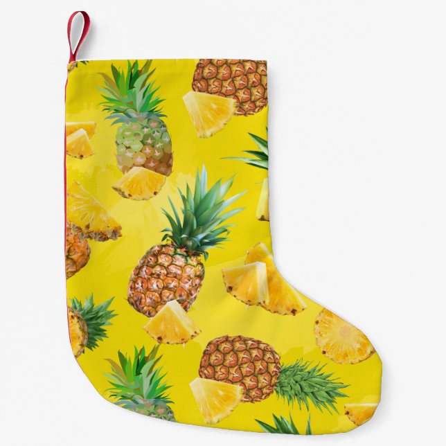 Ananas Mönster 7 Liten Julstrumpa (Framsidan)