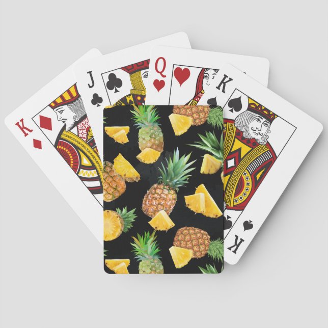 Ananas Mönster 8 Casinokort (Baksidan)
