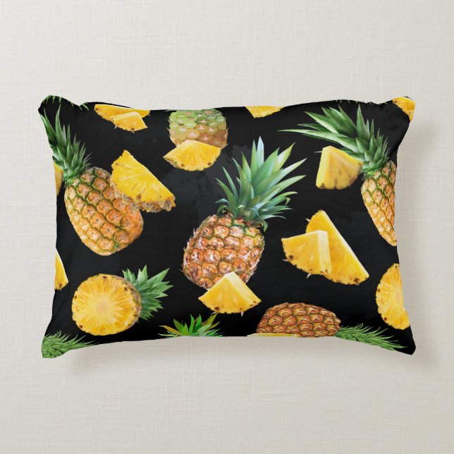 Ananas Mönster 8 Prydnadskudde (Framsidan)