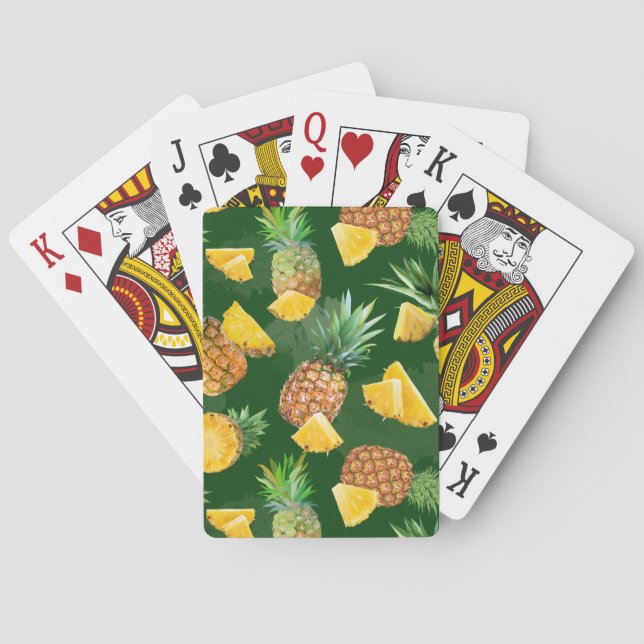 Ananas Mönster 9 Casinokort (Baksidan)